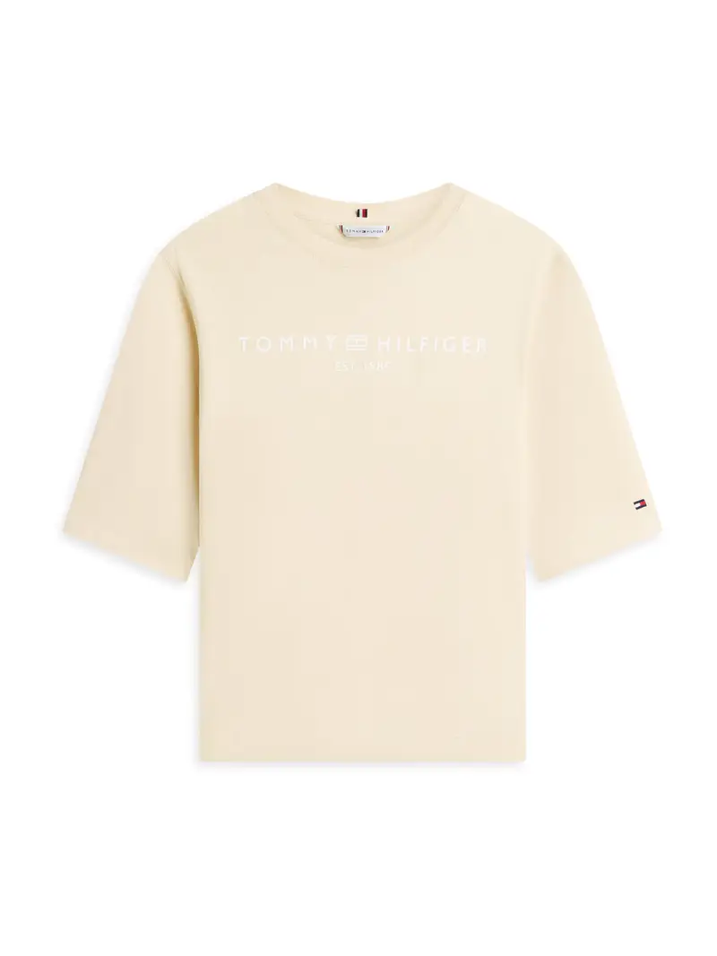 Maglietta camoscio / navy / rosso / bianco