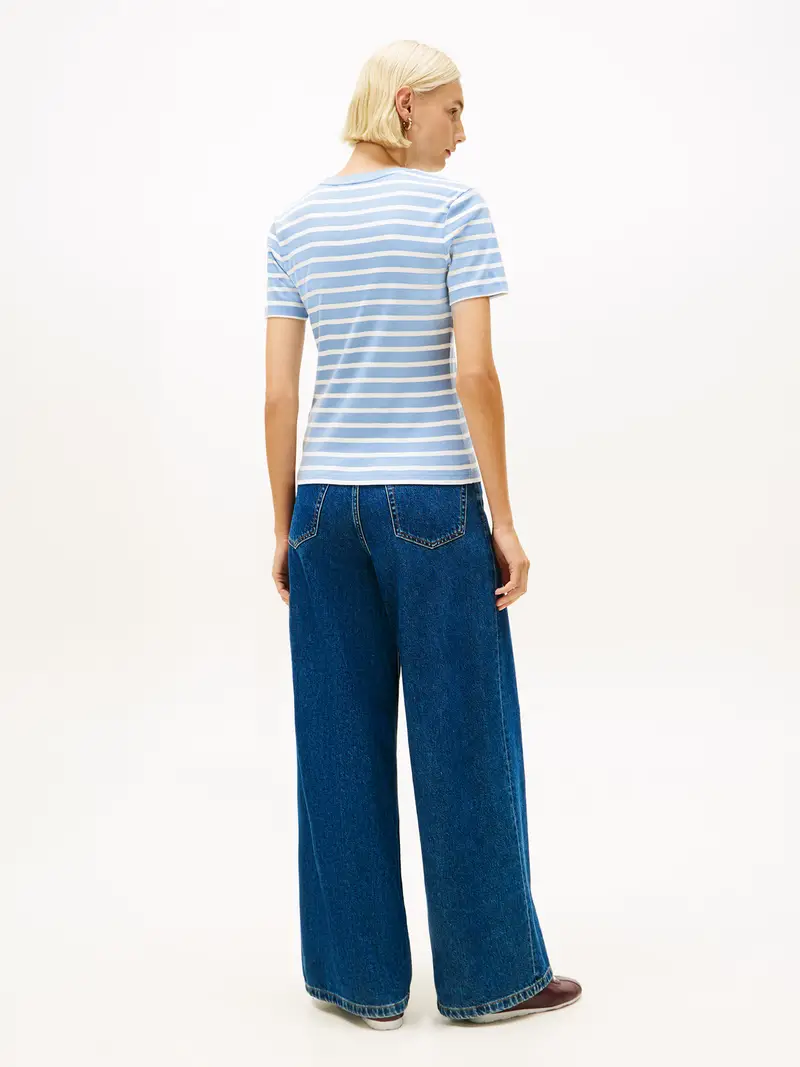 Maglietta 'Cody' navy / blu cielo / rosso / bianco miniatura 3