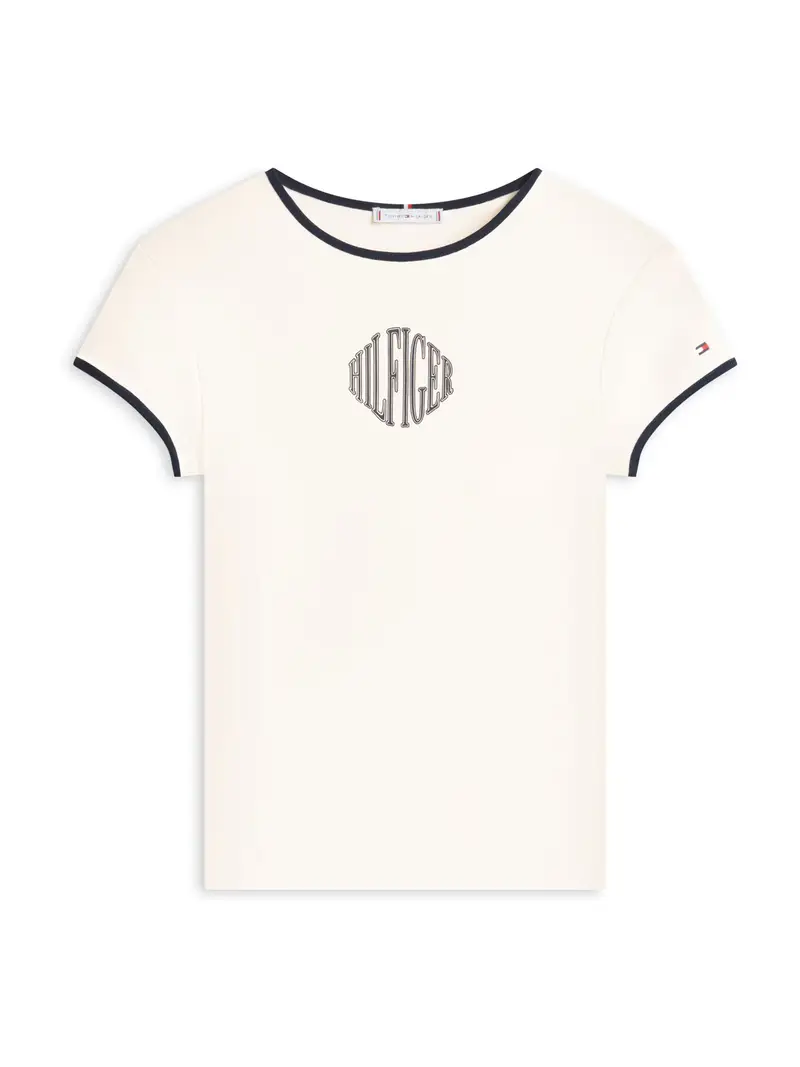 Maglietta écru / navy Écru