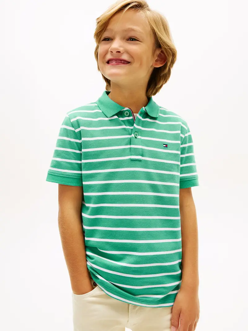 Maglietta Essential smeraldo / bianco miniatura 2