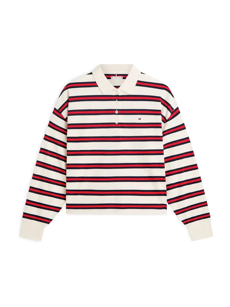 Maglietta marino / rosso scuro / bianco