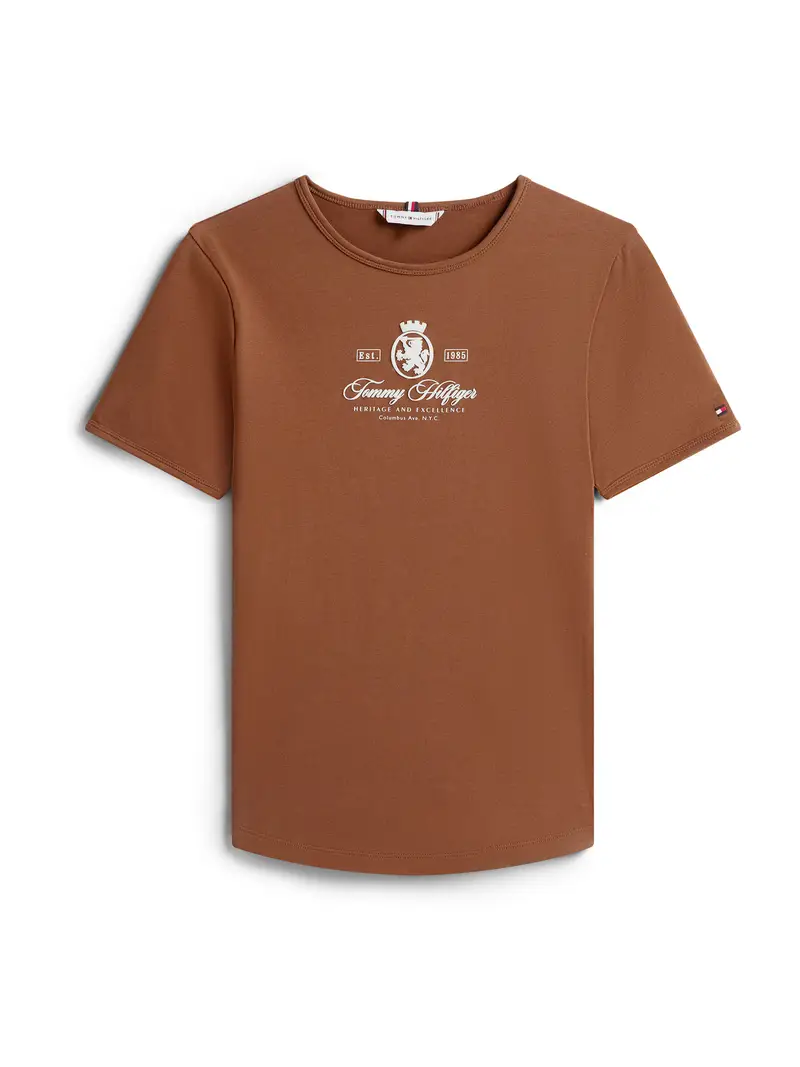 Maglietta marrone / bianco