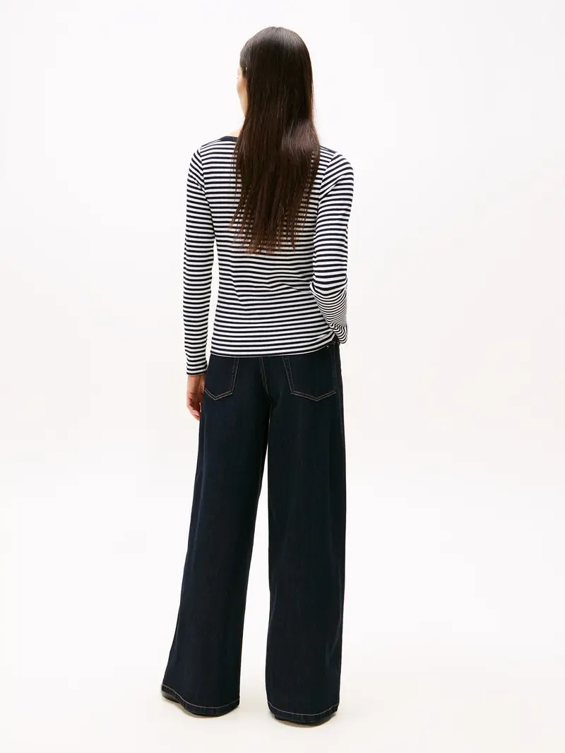 TOMMY HILFIGER Maglietta navy / bianco miniatura 2