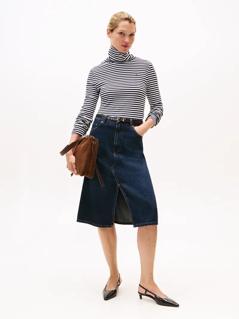 TOMMY HILFIGER Maglietta navy / bianco miniatura 3