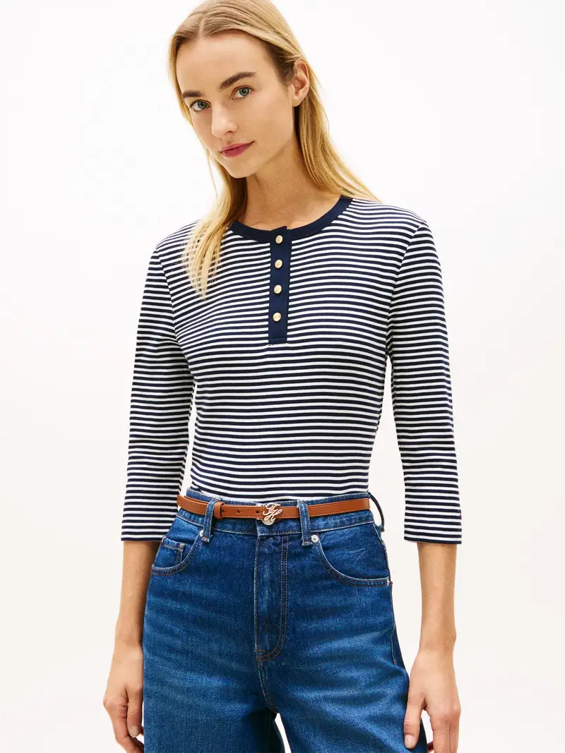 Maglietta navy / bianco miniatura 2