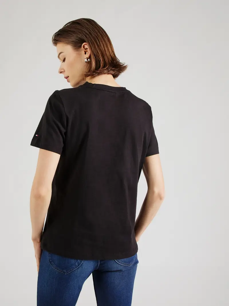 TOMMY HILFIGER Maglietta nero / bianco miniatura 2