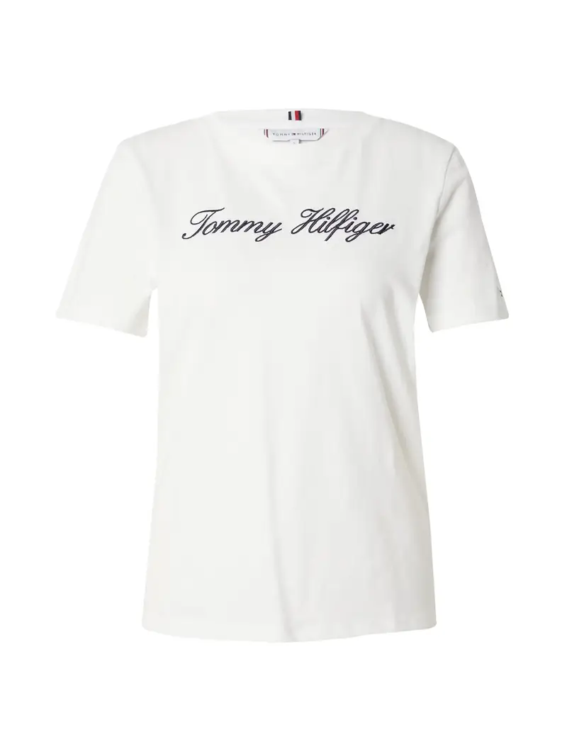 TOMMY HILFIGER Maglietta  nero / bianco