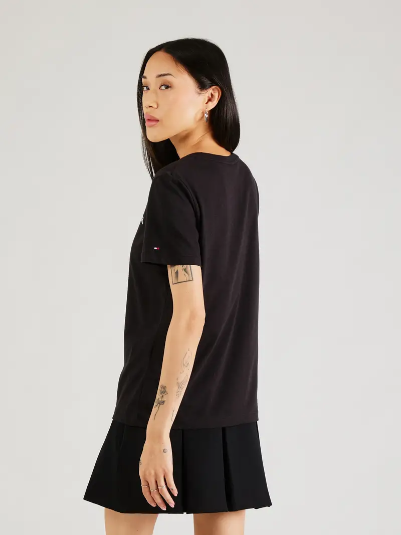 TOMMY HILFIGER Maglietta nero / bianco miniatura 2