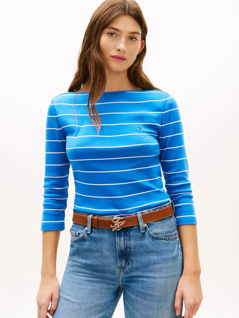 Maglietta New Cody blu / bianco miniatura 2