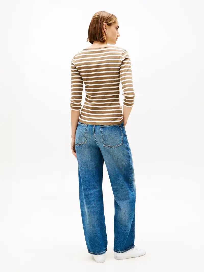 Maglietta 'New Cody' terra d'ombra / bianco miniatura 3