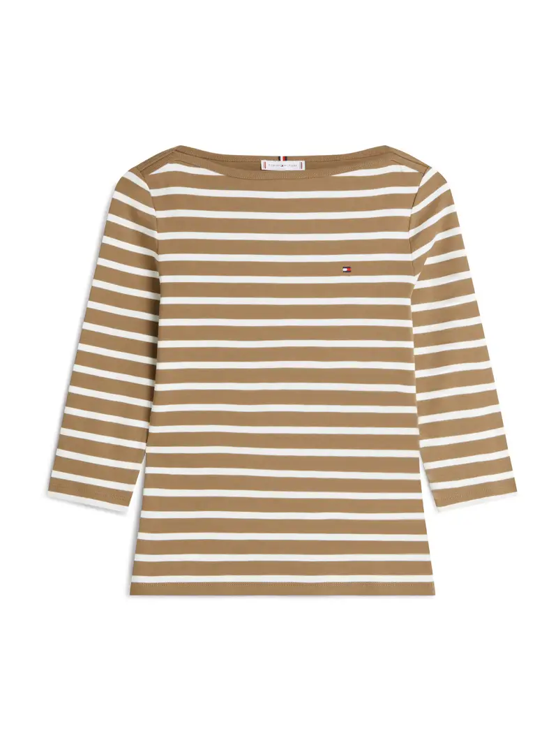 Maglietta 'New Cody' terra d'ombra / bianco