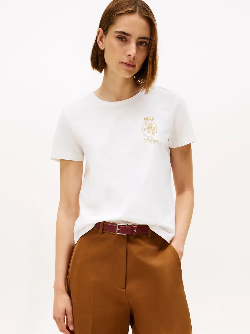 Maglietta oro / bianco miniatura 2