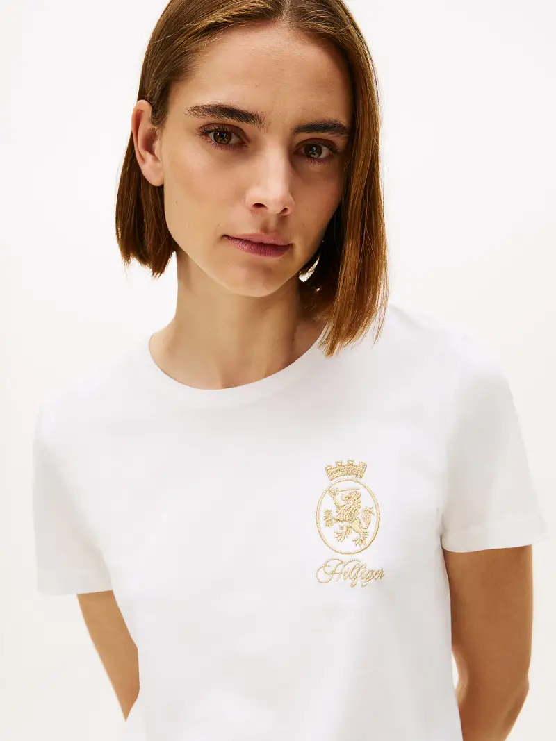 Maglietta oro / bianco miniatura 3