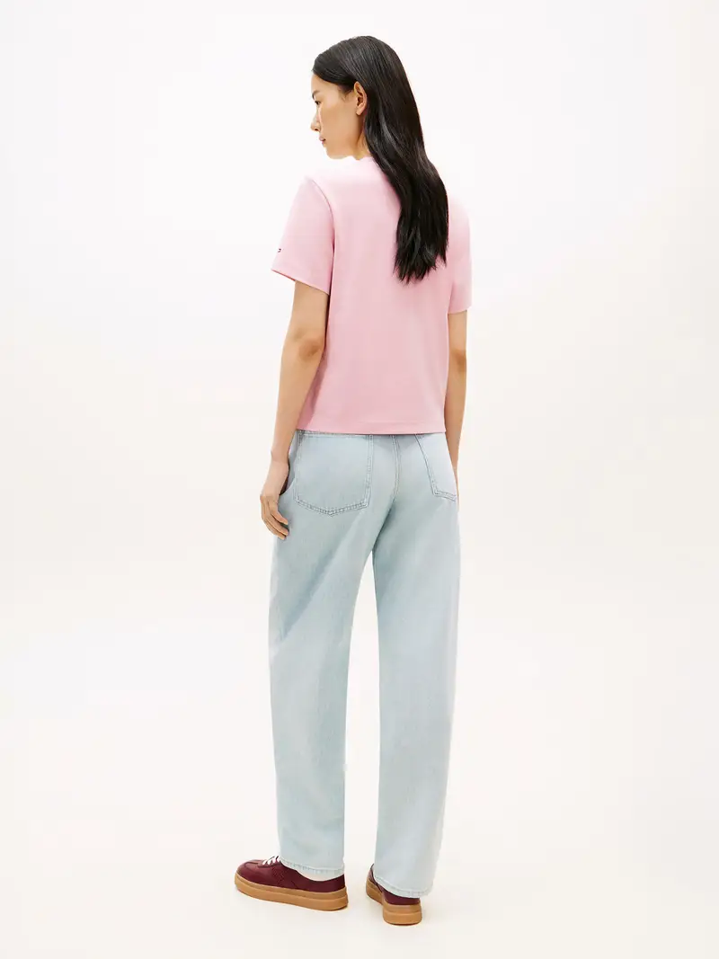 Maglietta rosa / rosso miniatura 3