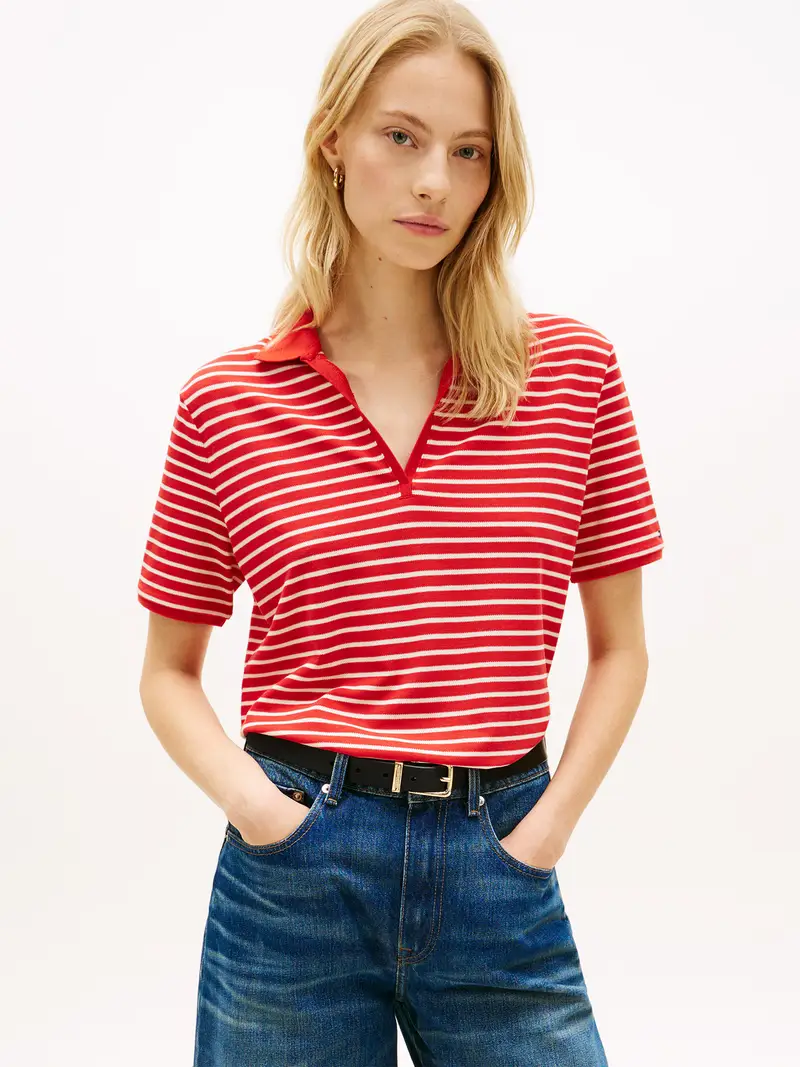 Maglietta rosso / bianco miniatura 2