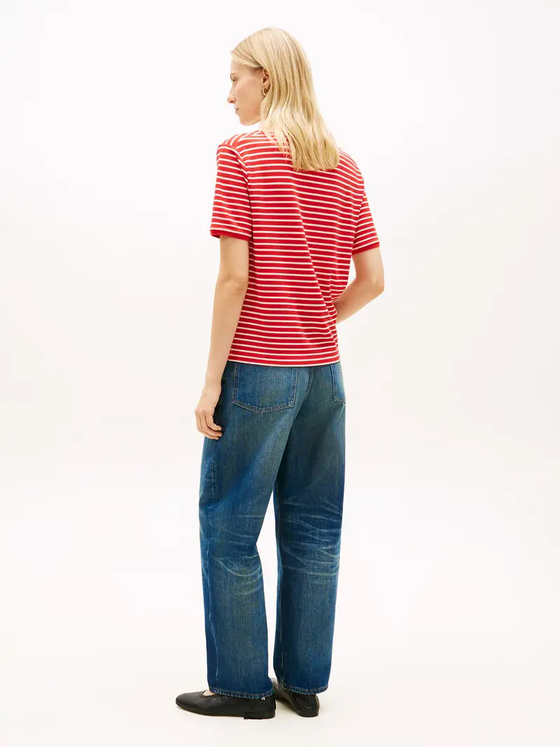 Maglietta rosso / bianco miniatura 3