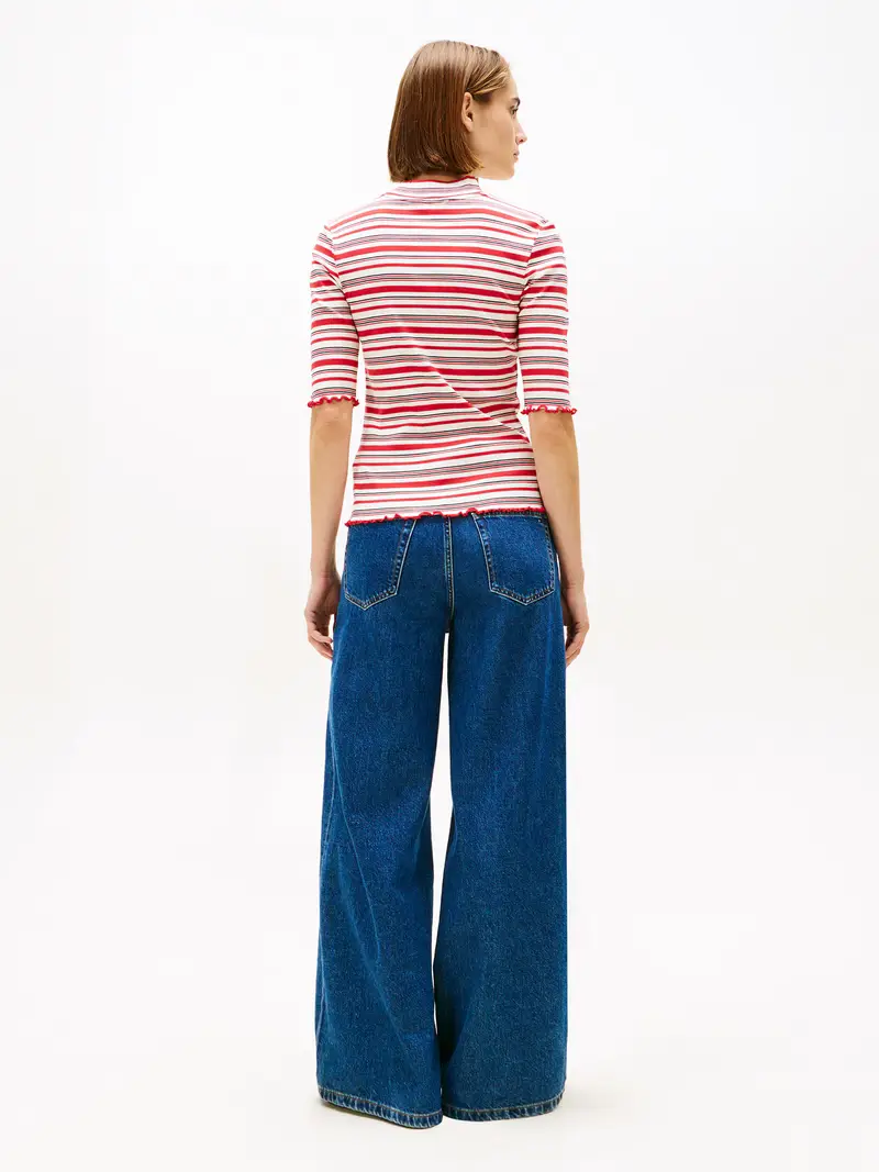 Maglietta rosso / nero / bianco miniatura 3