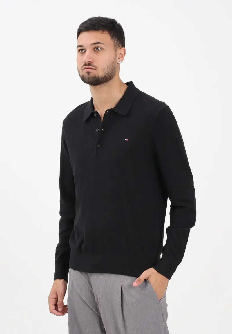 Tommy Hilfiger Polo Uomo Nero 3176643 miniatura 2
