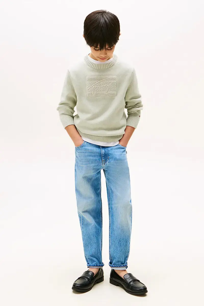 maglione colore turchese KB0KB09810 miniatura 3