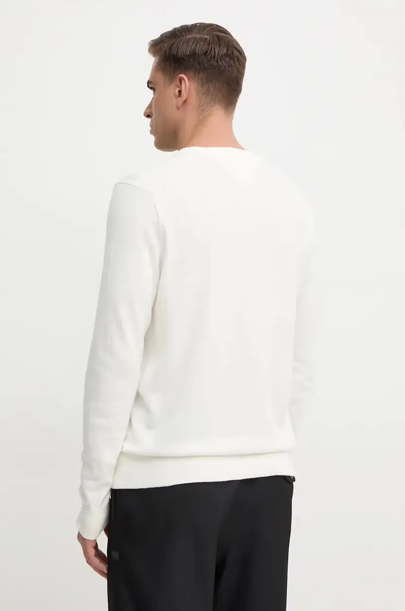 maglione con aggiunta di cachemire colore beige miniatura 3