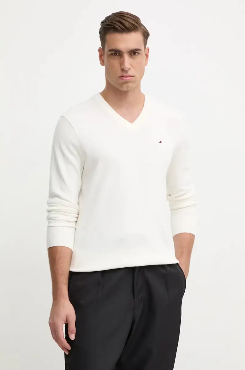 maglione con aggiunta di cachemire colore beige