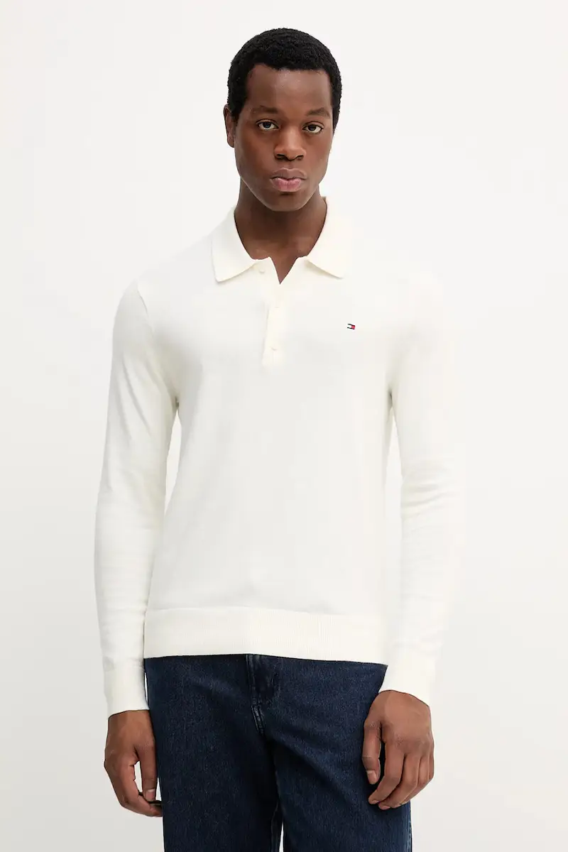 maglione con aggiunta di cachemire colore blu navy MW0MW36519 Beige