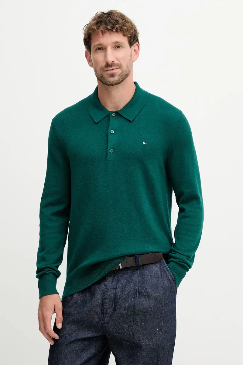 maglione con aggiunta di cachemire colore blu navy MW0MW36519 Turchese