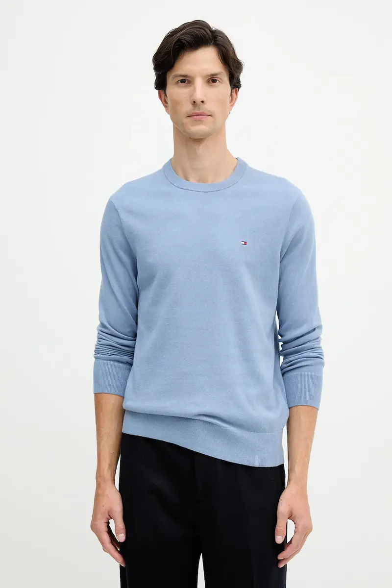 maglione con aggiunta di cachemire colore granata MW0MW28046 Blu