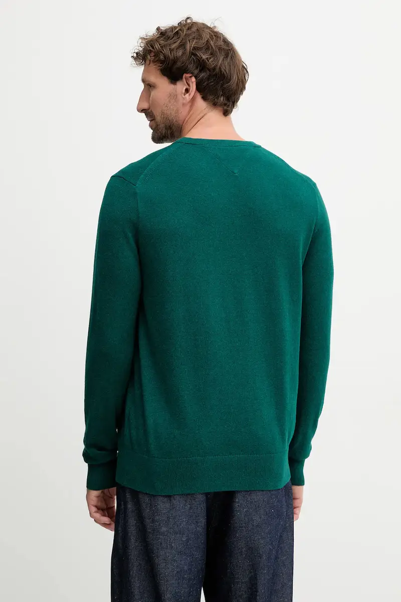 maglione con aggiunta di cachemire colore granata MW0MW28046 Turchese miniatura 3