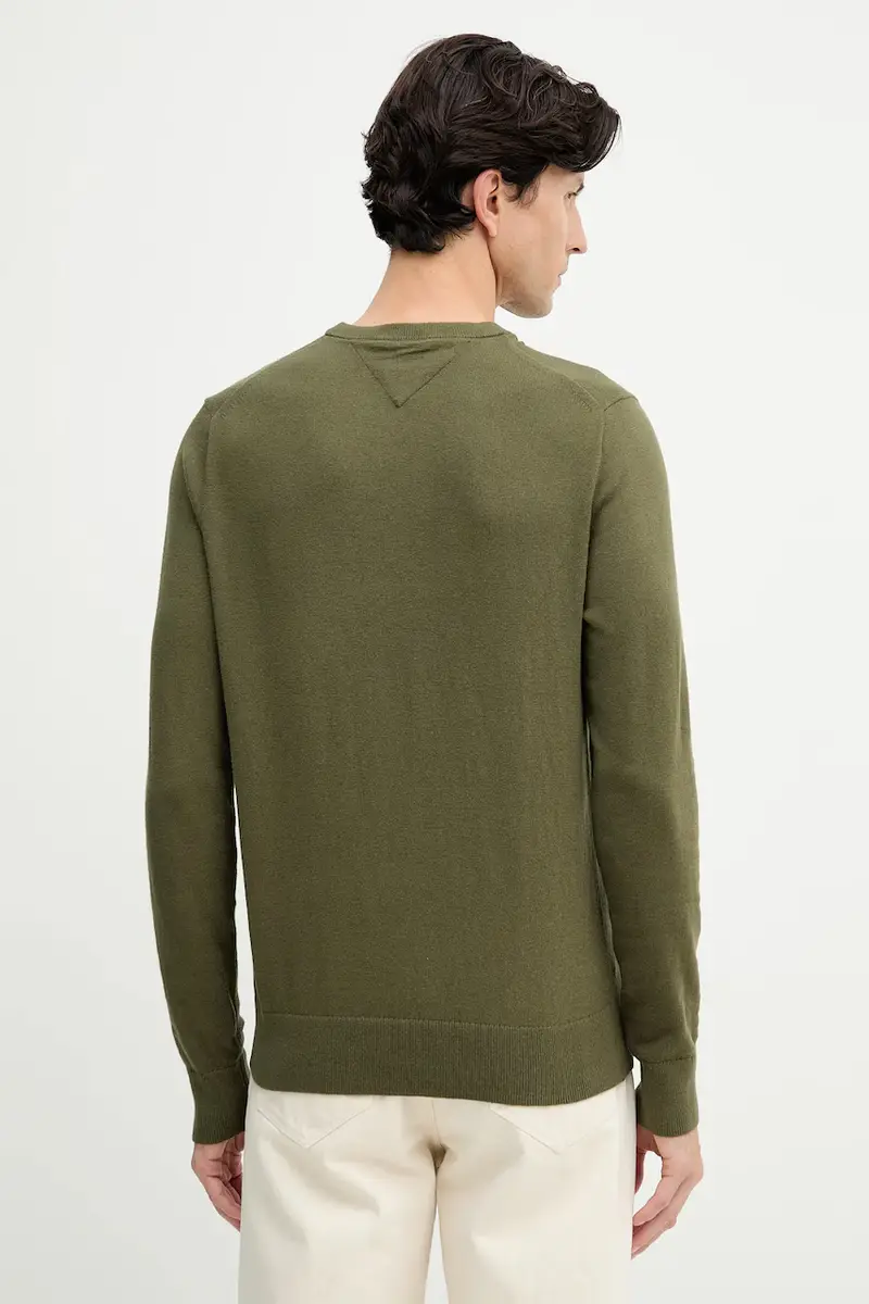 maglione con aggiunta di cachemire colore granata MW0MW28046 Verde miniatura 3