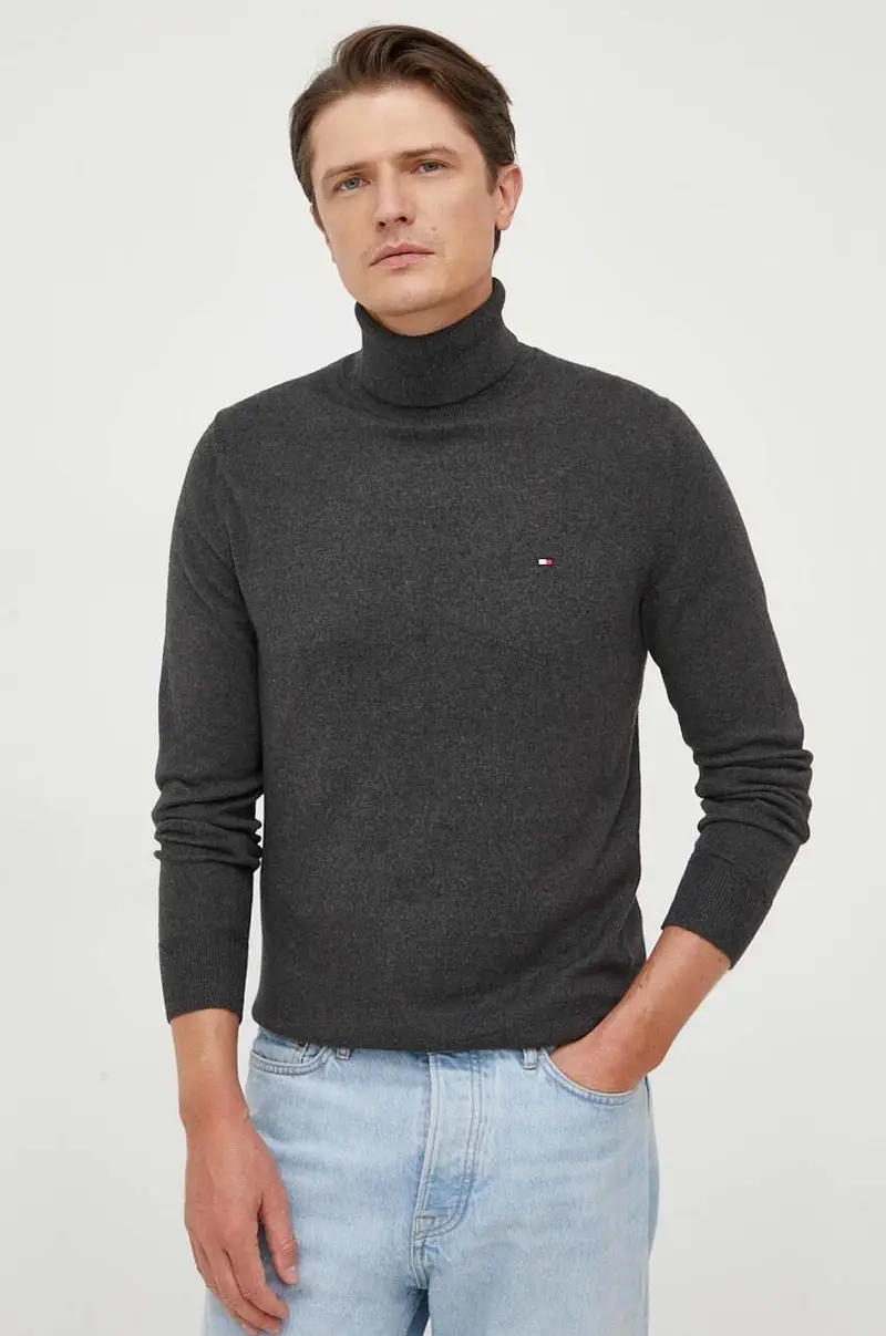 maglione con aggiunta di cachemire Grigio miniatura 4