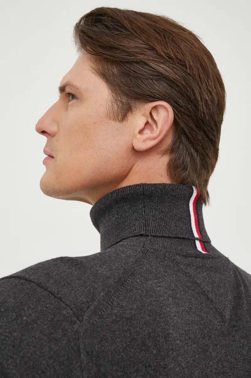 maglione con aggiunta di cachemire Grigio