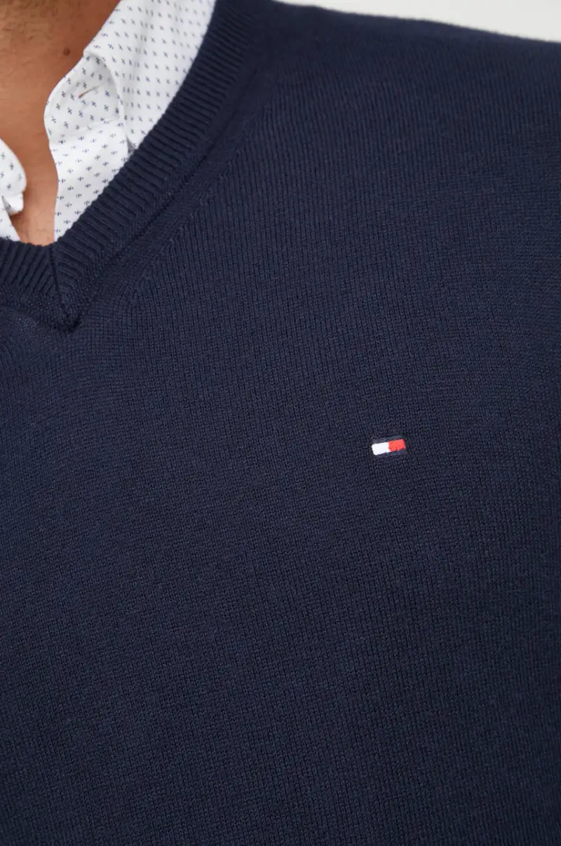 maglione con aggiunta di cachemire uomo Blu navy miniatura 5