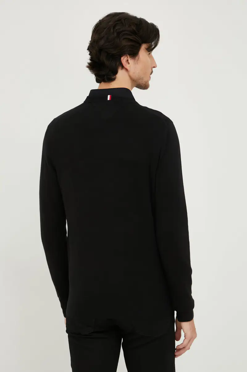 maglione con aggiunta di cachemire uomo Nero miniatura 3