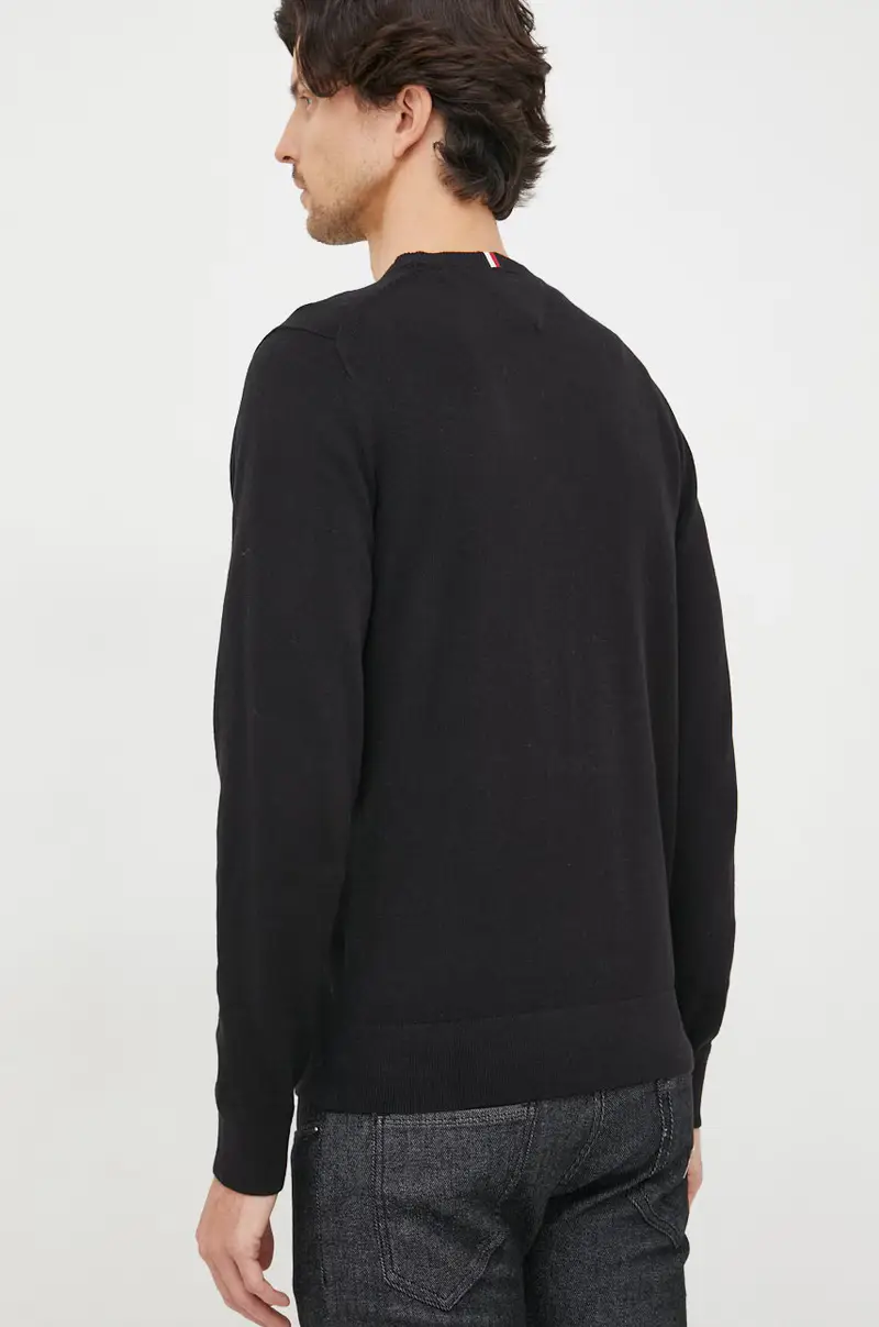 maglione con aggiunta di cachemire uomo Nero miniatura 3