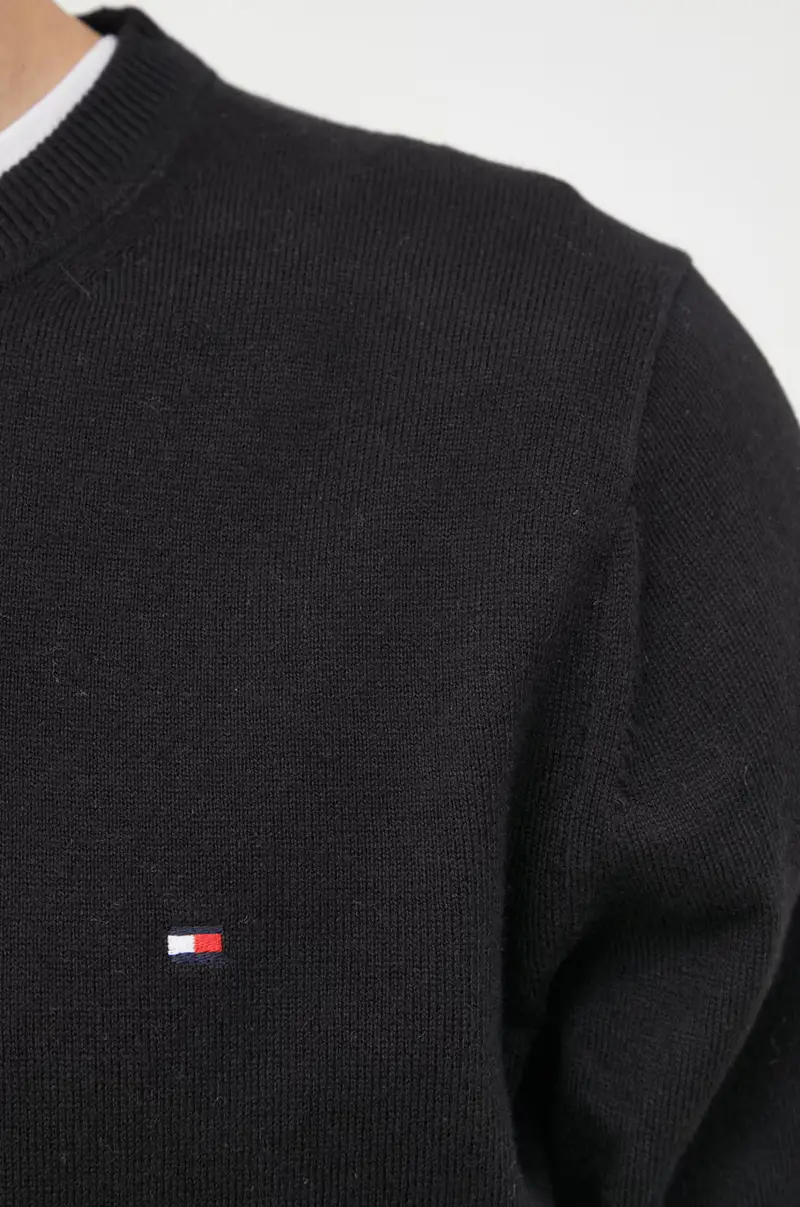 maglione con aggiunta di cachemire uomo Nero miniatura 5