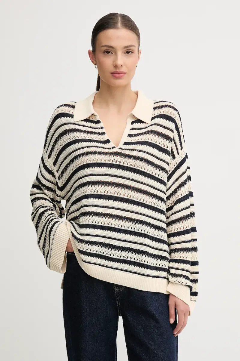 maglione donna colore beige WW0WW46524