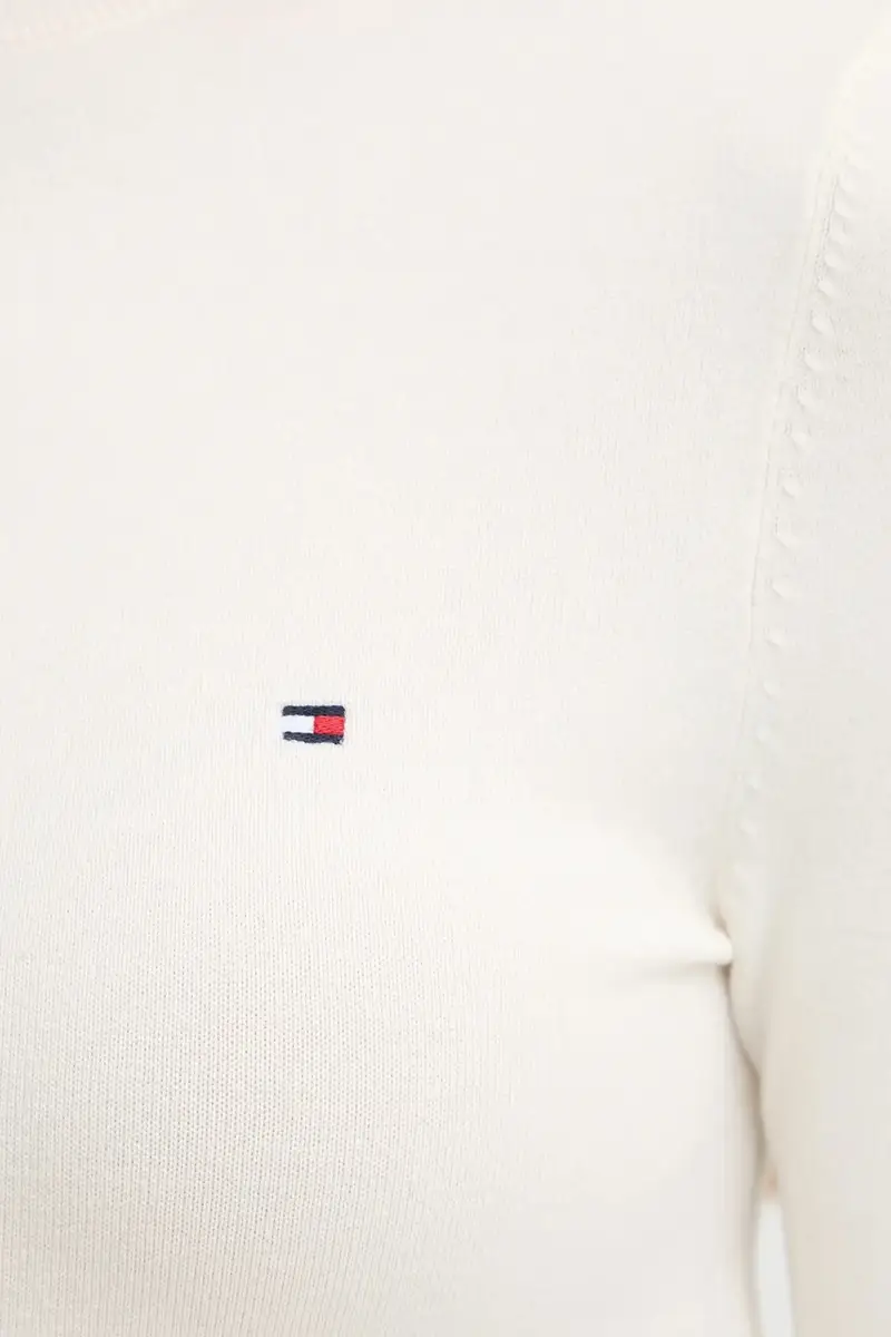 maglione donna colore beige WW0WW47462 miniatura 5