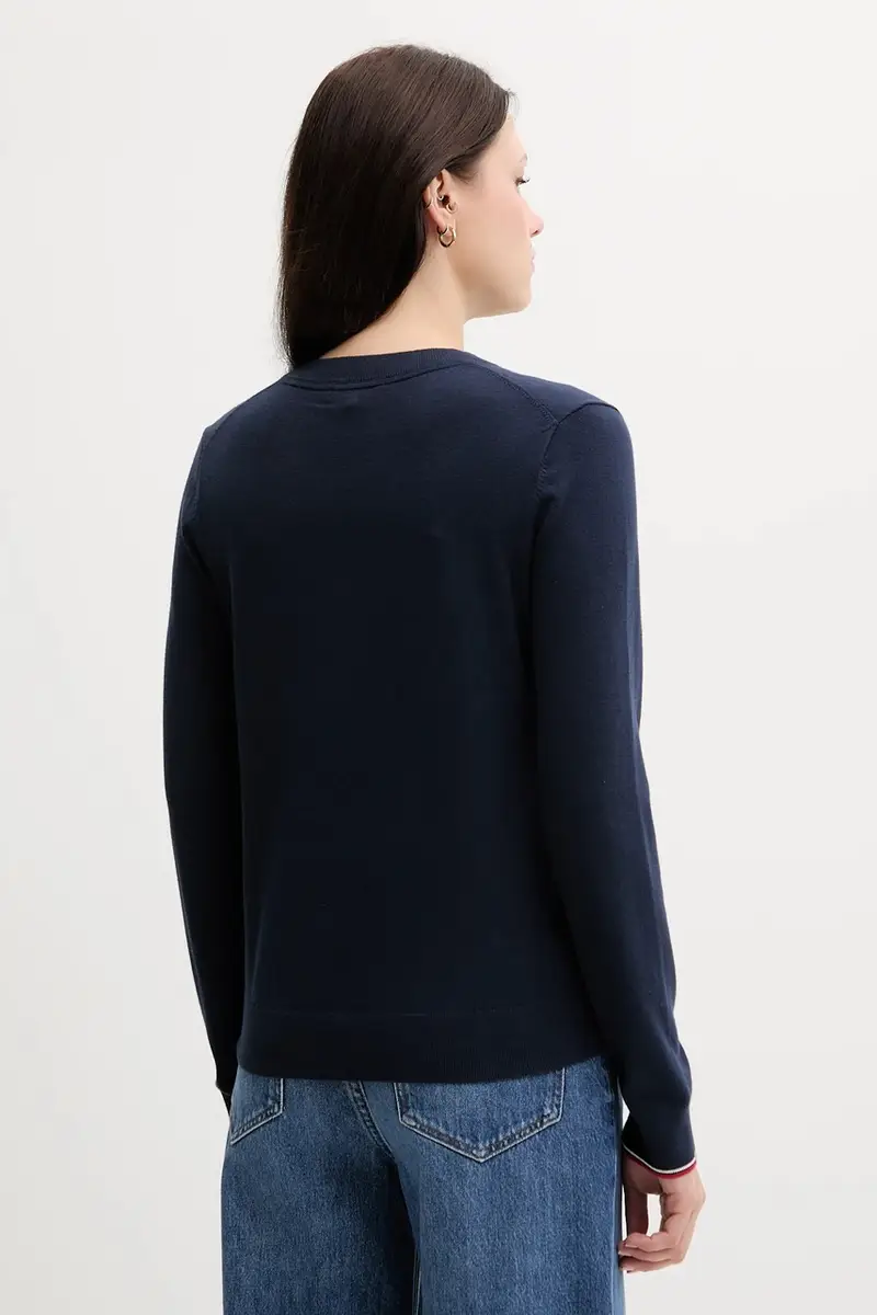 maglione donna colore blu navy WW0WW44984 miniatura 3