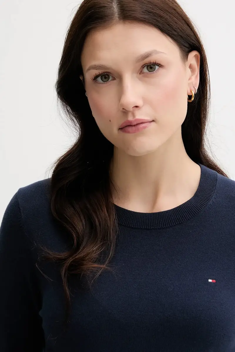 maglione donna colore blu navy WW0WW44984 miniatura 4