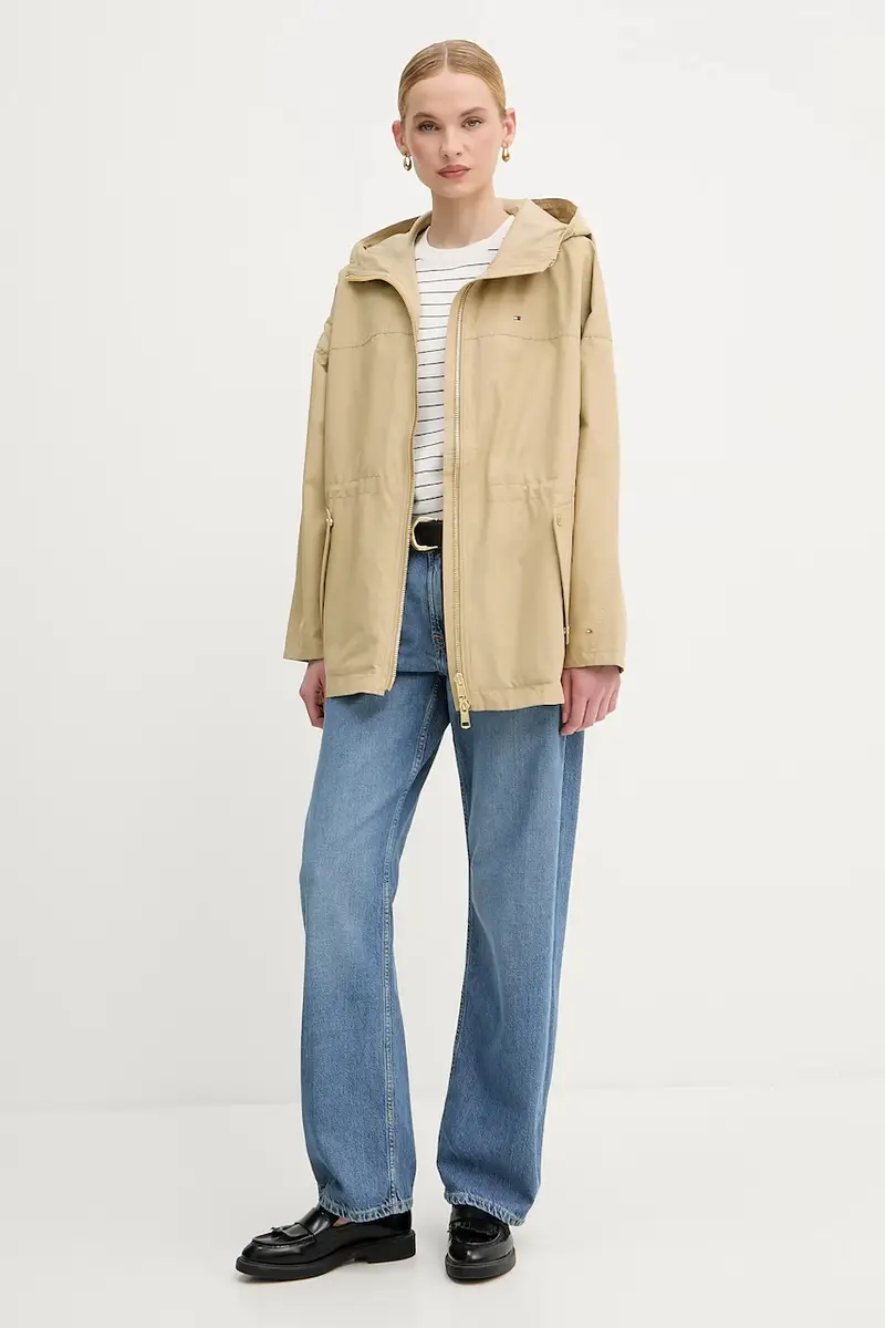 maglione donna colore blu navy WW0WW44984 Beige miniatura 2