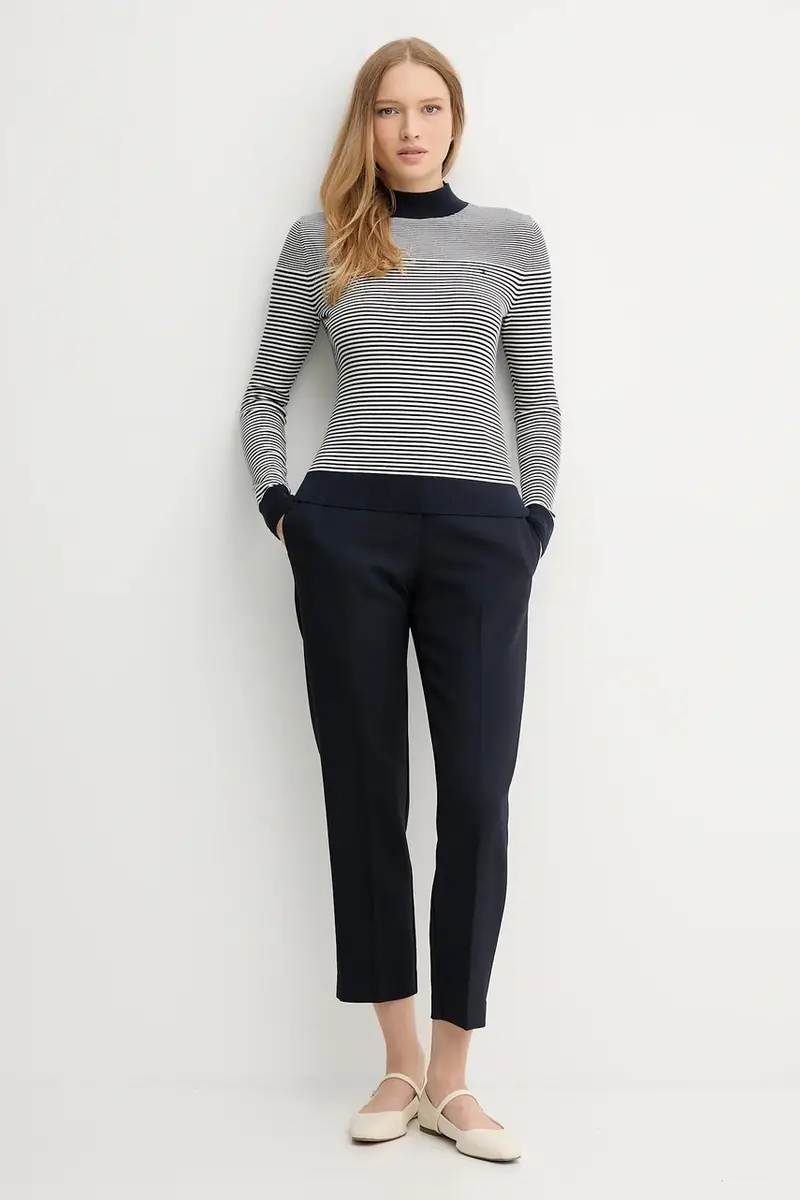 maglione donna colore blu navy WW0WW47462 miniatura 2