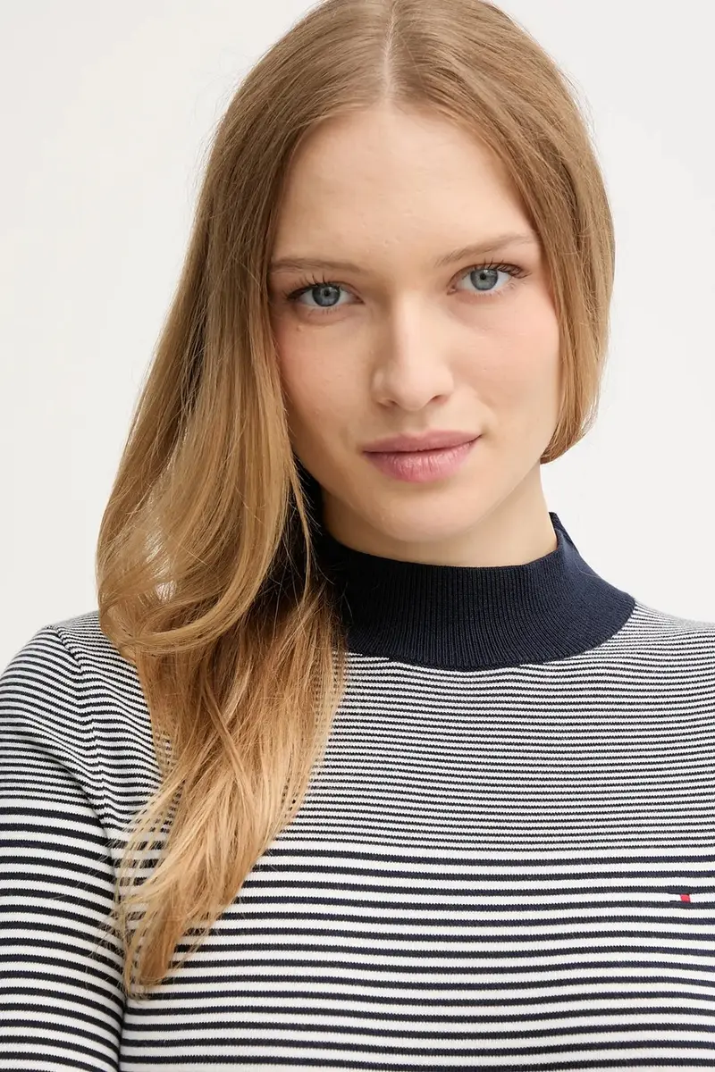 maglione donna colore blu navy WW0WW47462 miniatura 4