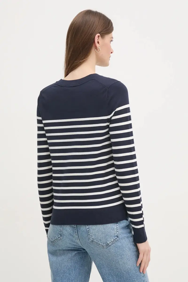 maglione donna colore blu WW0WW40098 Blu navy miniatura 3