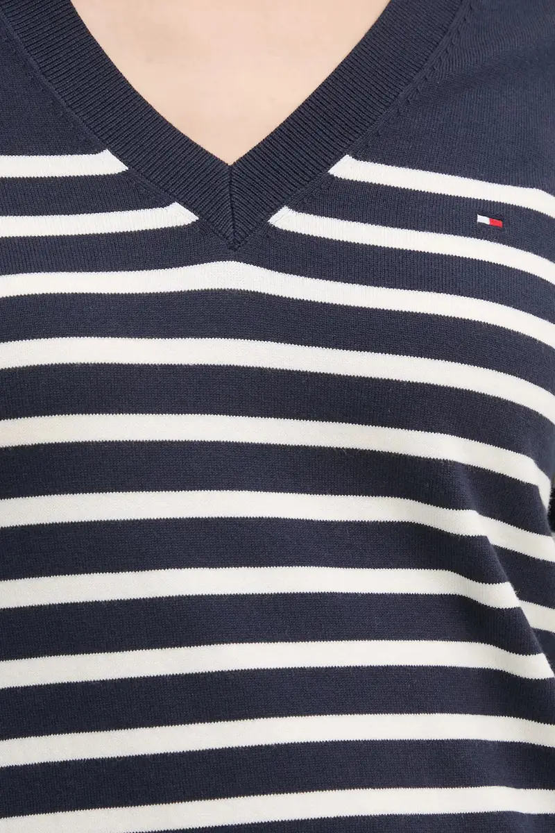 maglione donna colore blu WW0WW40098 Blu navy miniatura 5