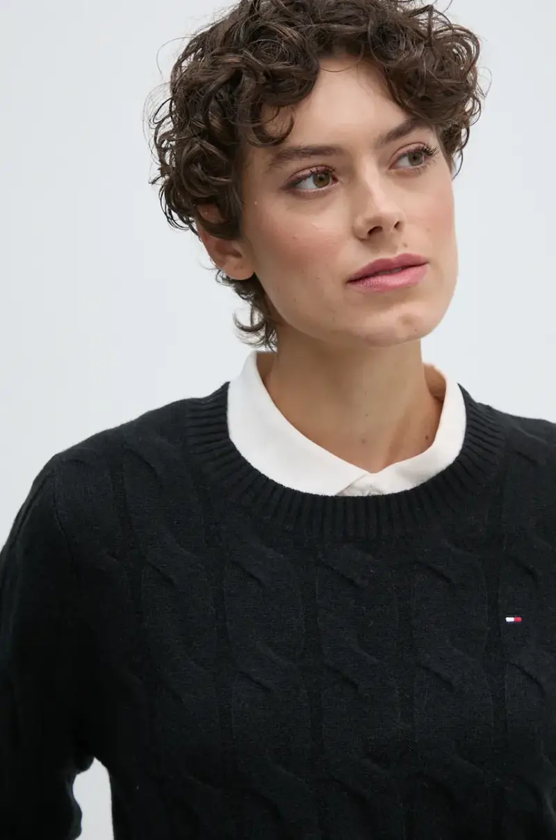 maglione donna colore nero WW0WW43586 miniatura 4