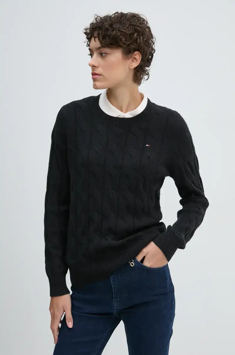 maglione donna colore nero WW0WW43586