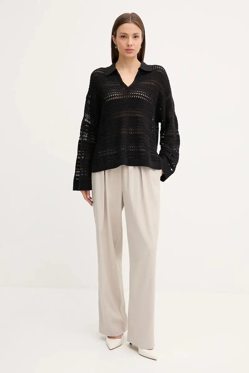 maglione donna colore nero WW0WW46524 miniatura 2