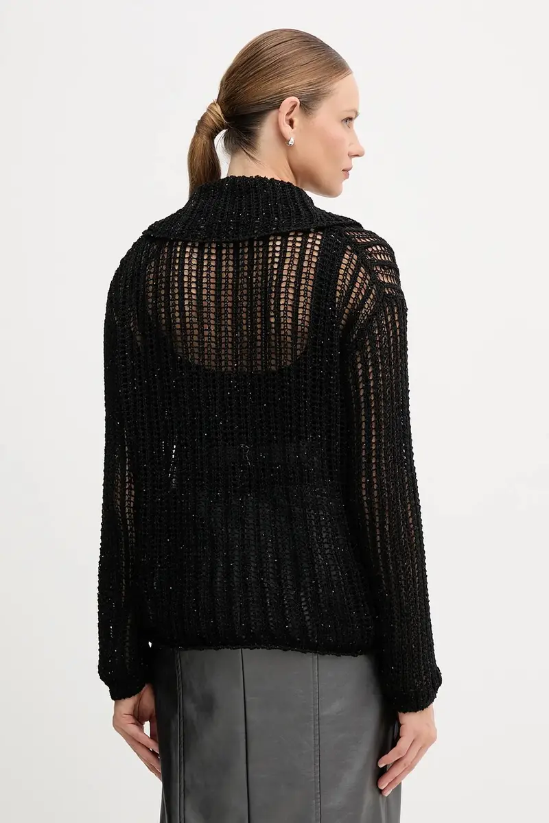 maglione donna colore nero WW0WW46762 miniatura 3