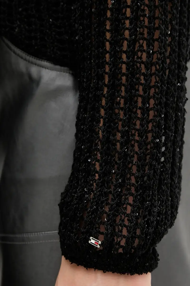 maglione donna colore nero WW0WW46762 miniatura 5